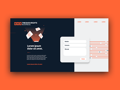 Data Rights Business ui uidesign visual design
