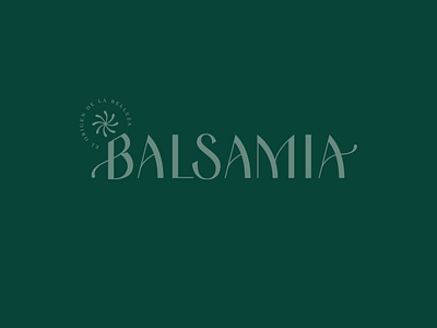 Balsamia Logotype beauty brand identity branding green hand lettering lettermark letters logo logotype logotype design logotypedesign mexico type type art