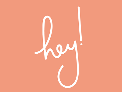 Oh, hey there! handlettering