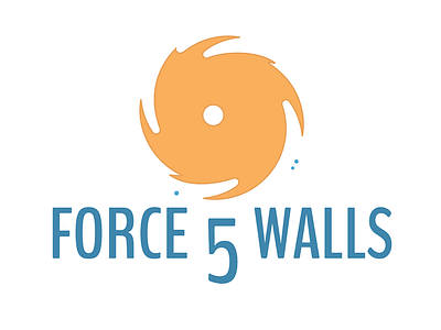 Force5walls Rebound branding hurricane logo