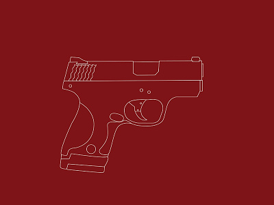 Smith and Wesson Shield gun illustration shield smith wesson