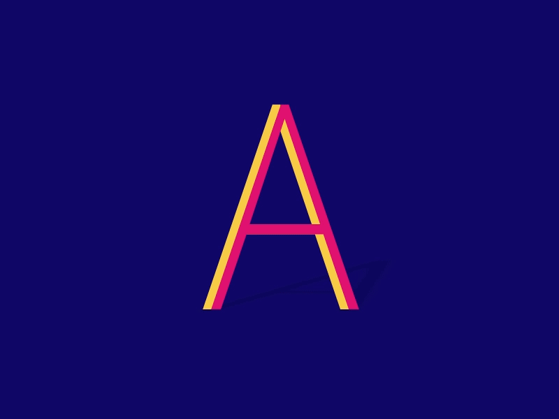Letter Transform animation font kinetic typography motiongraphics typography