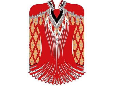 2. design dress illustration irish dance swarovski