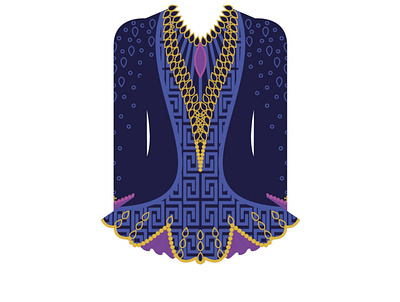 10. design dress illustration irish dance swarovski
