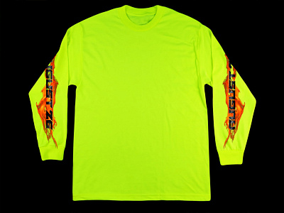 August 26 Merch bright clothing fire long sleeve merch neon product shirt