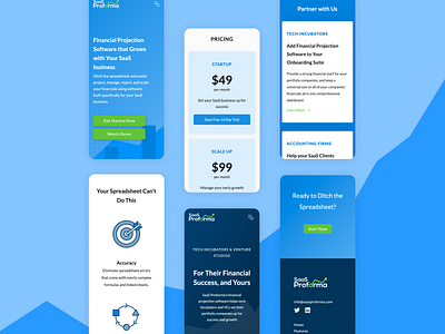 Mobile Website Design finance mobile website website design