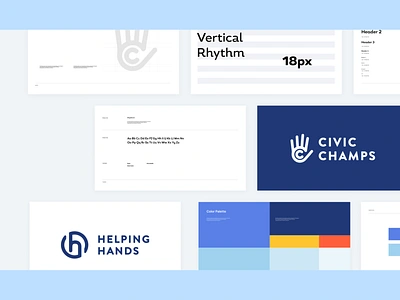 Civic Champs Brand Design blue branddesign branding design nonprofit startup startup branding startup logo startup marketing