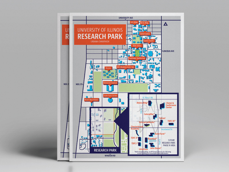 UIUC Research Park and Campus Map by Charlee (Walker) Alexeev on Dribbble