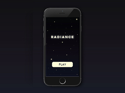 Radiance App app game mobile night radiance ui ux