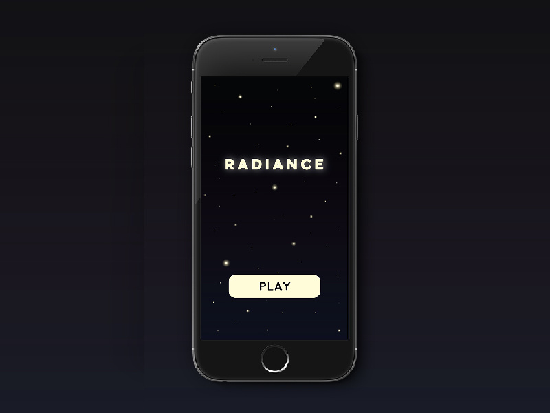 Radiance App night radiance ux ui app game mobile