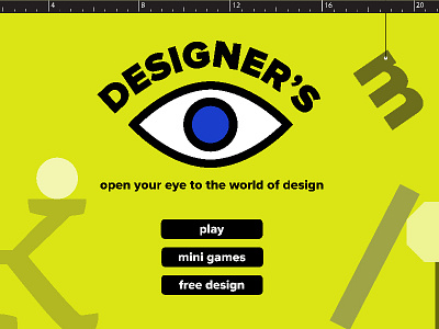 Designer's Eye Children's Computer Game bright children colorful computer design eye game kid