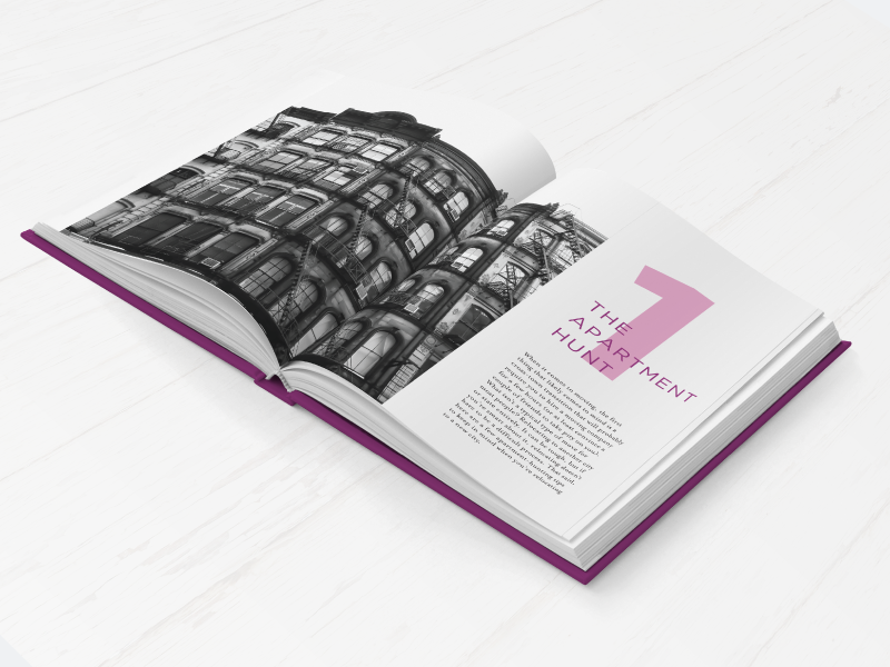 What Highschool Didn't Teach Me Book Design purple cover layout print series design book