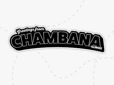 Chambana Laptop Sticker black black and white chambana illiniois laptop sticker vector white