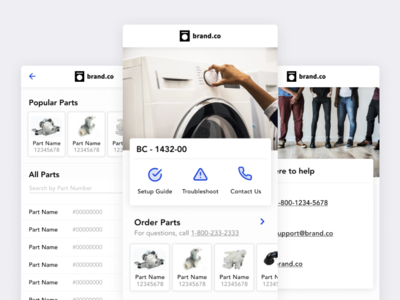 Interactive Product Manual clean manual progressive web app pwa app mobile ui product