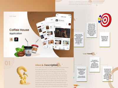 Coffee House Mobile App- UI/UX- Design Case adobe photoshop adobe xd app design design figma graphic design landing page mobile app ui uiux user interface ux