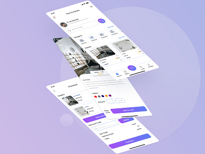 Furniture- Mobile App -UI/UX Design adobe xd app design figma mobileapp ui uidesign uiux user interface ux uxdesign website