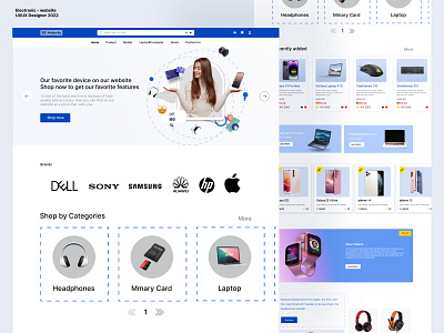Electronic-Website-Design-UIUX-Designer adobe xd app design design figma ui user interface ux web webdesign website