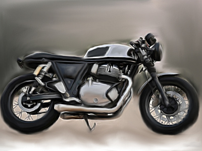 Cafe Racer Bike Digital ART