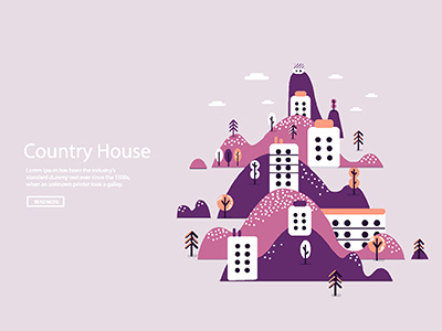 cityscape art background banner city creative design flat house illustration vector web