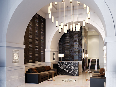 Kuznetsky most 3d design interior luxury render