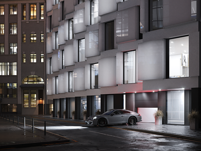 3D render LUMIN 3d architecture design exterior luxury render