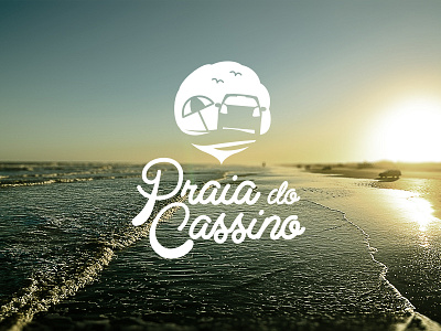 Cassino Beach beach brand logotype