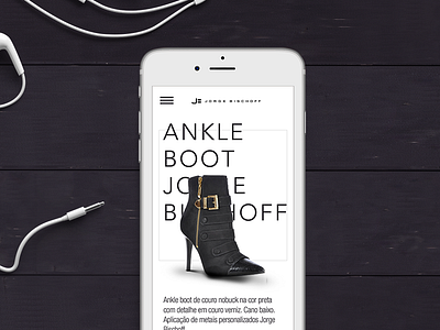 Jorge Bischoff website responsive fashion mobile responsive website