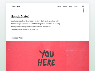 PortfolioX - A Portfolio Template for WordPress design flat typography ui ux web website