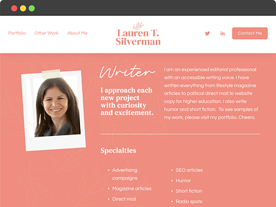 Lauren T. Silverman | Squarespace Web Design squarespace