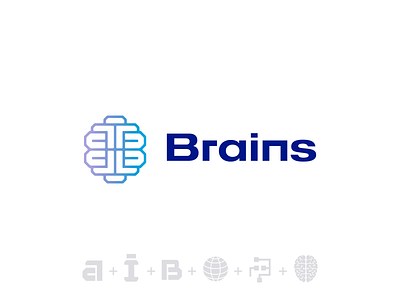 Logo Brain artificial intelligence artificialintelligence awesome logo brain brain logo doctor health tech hospital hospital logo lettermark logo logodesign logodesigner logos medicine monogram tech technology technology logo