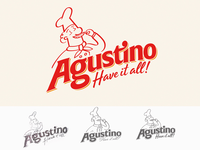 Process Logo logo brand logos logotipos logotipo logos mexico chef logo logotipos mexico diseño de marca mexico diseño de logos mexico mexico logo branding mexico branding italian restaurant italian food italy tomato sauce chef character chef
