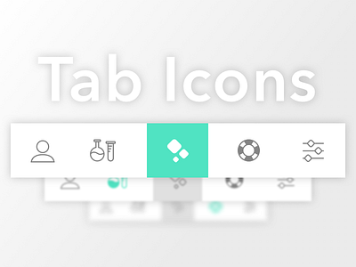 Tab Icons - GoFire iOS App cannabis elegant health healthcare icons ios light medical science settings support thin