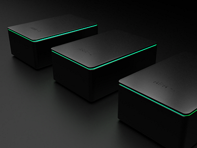 Atomata - Sensor Hubs 3d app cannabis dark denver gloss glow grow hardware ios modern rendering
