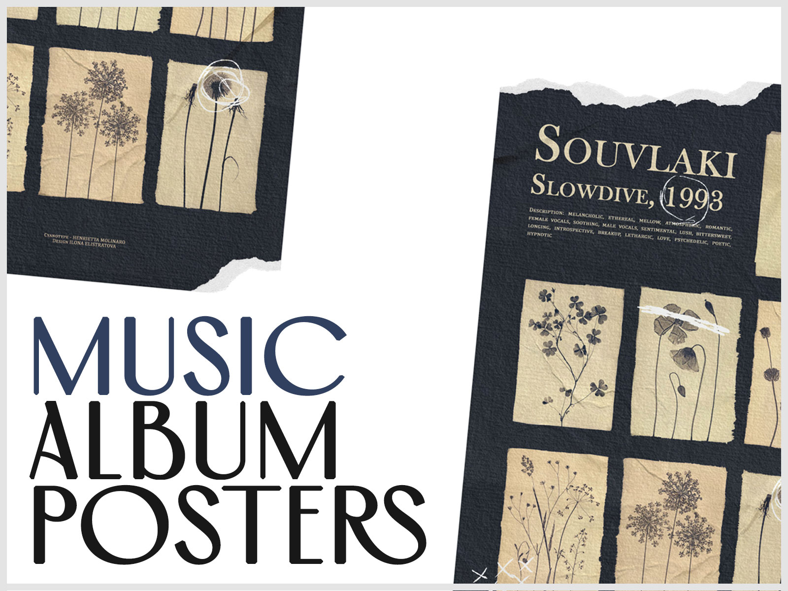 Souvlaki (Slowdive) Album Poster [dark]. By Ilona Elistratova On Dribbble