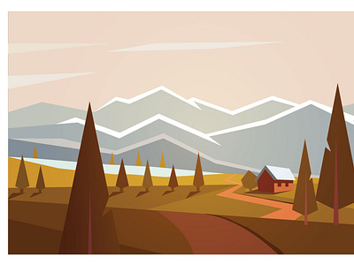 Late Fall Vector illustration