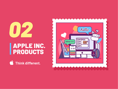 Apple Inc. products illustration apple hello illustration imac ipad iphone