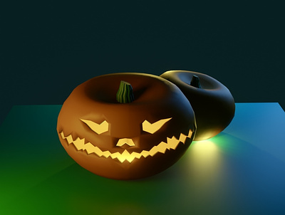 Pumpkins 3d 3d modeling blender design digital art graphic design halloween pumpkins