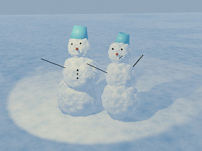 Snowman and Snowoman