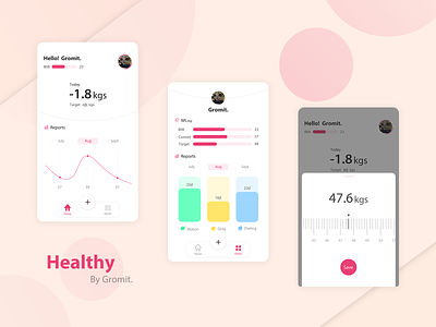 Healthy App app design ui