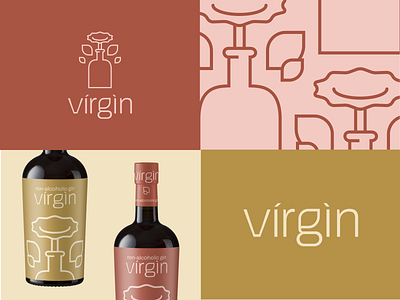 Virgin: Non-Alcoholic Gin Branding brand identity branding design graphic design logo vector