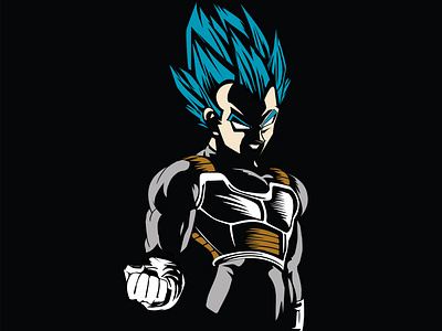 Vegeta design digital illustration graphic design illustration illustrator ilustracion vectorial vector