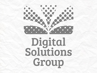 Digital Solutions Group Logo digital solutions group grey greyscale logo logo design