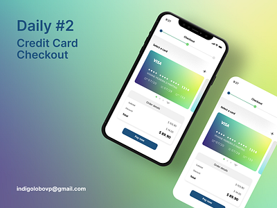 Credit card checkout - Daily challenge graphic design ui