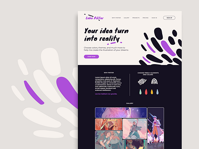 Landing page - illustration factory