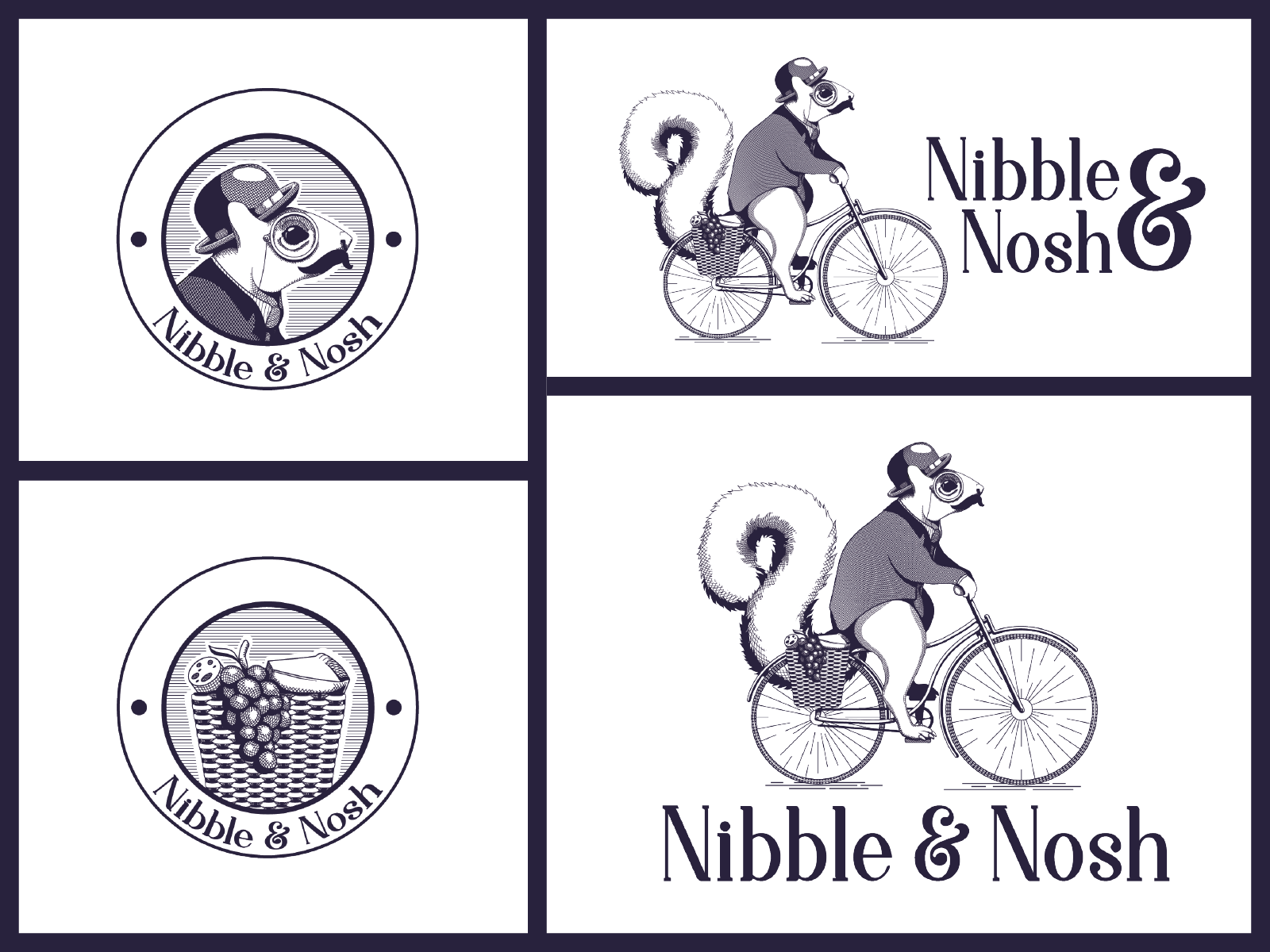 Nibble & Nosh Logo by Caris T on Dribbble