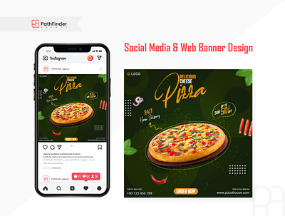 Social Media Banner Design facebook post food banner graphic design instagram post design social social media social media design web banner web banner design