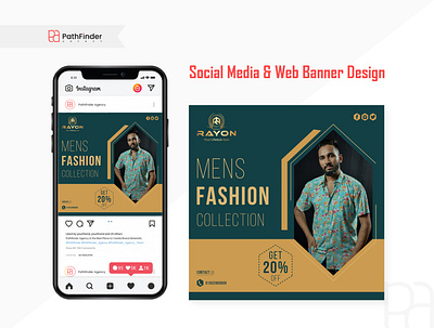 Social Media & Web Banner Design fashion graphic design social social media post design web web banner