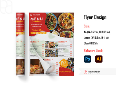 Food Menu Design flyer flyer design food menu graphic design print restaurant food menu