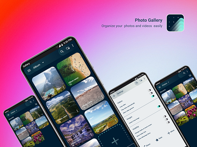 Gallery app redesign for android andriod app design figma graphic design redesign ui ux