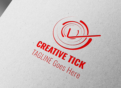 Creative Tick graphic design logo spiral tick tickmark logo ui